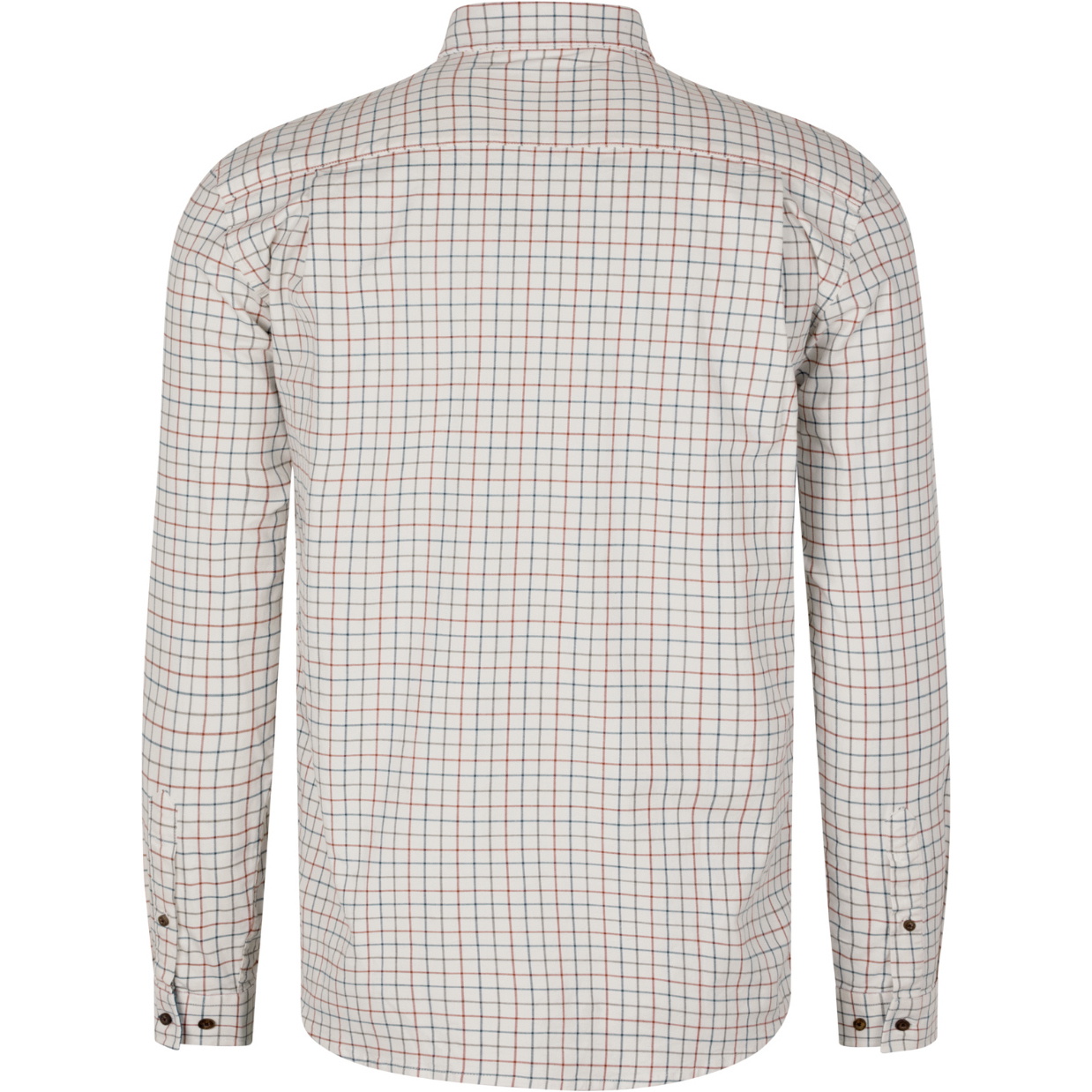 2026 Seeland Mens Oxford Shooting Shirt 40304 - Grape Leaf / Terracotta Check